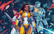 draw in comic style and retro colors
