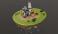 create a small scene however you like