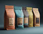 create a coffee bag, packaging and label sticker design