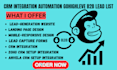 build crm integration automation gohighlevel b2b  lead list contact hubspot form