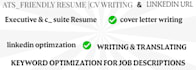 write an ats resume, executive resume, and linkedin profile