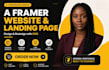 framer website design framer landing page design framer website development