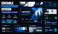 design professional powerpoint template with slide master