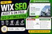 do wix SEO audit and on page optimization, google ranking