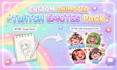 design custom twitch emotes animated chibi cute streamer pack