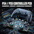 design ps4 ps5 game controller pcb, gamepad circuit and embedded firmware