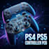 design ps4 ps5 game controller pcb, gamepad, schematic and embedded firmware