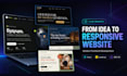 build a modern responsive react landing page