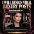 design luxury beauty salon posters, flyers and price list