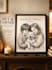 draw a custom pet and owner portrait from your photo
