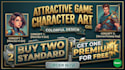 create custom game design and rpg character art i