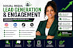 generate leads and manage engagement on tiktok, instagram, x twitter