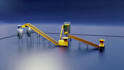 3d industrial animation, recycling plant simulation and engineering video