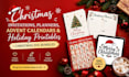 do christmax invitations, planner, svg bundle, advent calender holiday printable