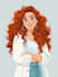 create a disney cartoon illustration