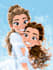 make a disney cartoon illustration