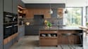 design modern kitchen cabinetry and cabinet layout in mozaik