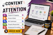write high quality content for blogs websites and socials