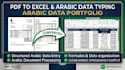 do accurate arabic data entry and copy paste work