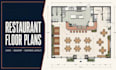 floor plan for restaurant, bakery, coffee shop and cafe seating layout drawing