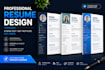 a professional modern resume or CV