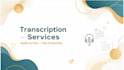 transcribe your audio or video to accurate text