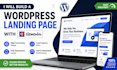 build a wordpress landing page with elementor