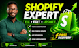 update, customize and fix your shopify store