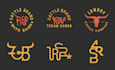 design western cattle brand design and ranch logo