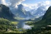 create a fantasy landscape