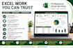 do excel data cleaning, formatting, and spreadsheet work