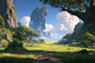 fantasy landscapes, illustration and environment