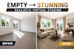 transform vacant property photos with realistic virtual staging