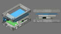 design pcb housing,3d cad design, electronics enclosure, iot case, snap fit case
