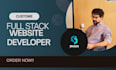do website development as full stack web developer, front end, backend developer