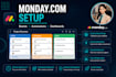 setup zapier, make automation, webhooks, API integration and monday com