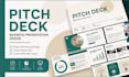 design b2b saas pitch deck, software startup and business investor presentation