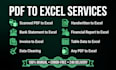 do convert pdf to excel, scanned pdf, bank statement, invoice to editable exc