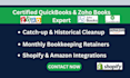 do zoho books crm setup quickbooks ecommerce bookkeeping automation integration