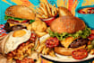 food pop art illustrations