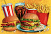food pop art illustrations