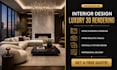 provide realistic interior design for your space with luxury 3d rendering