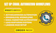 set up email automation workflows  activecampaign gohighlevel exper with landing