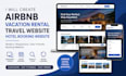 create airbnb website, vacation rental website, travel website, hotel booking