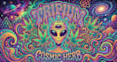 make psychedelic, stoner rock, trippy art style logo