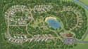 design 2d 3d isometric park map, vacation map, resort and custom campground map