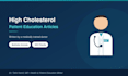 write patient education articles on high cholesterol