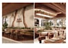 redesign restaurant interior 3d rendering,3d cafe, coffee shop,2d architect plan
