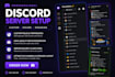 setup a profesional discord server with bots roles and permisions