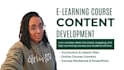 create course content, curriculum, lesson plan and workbooks